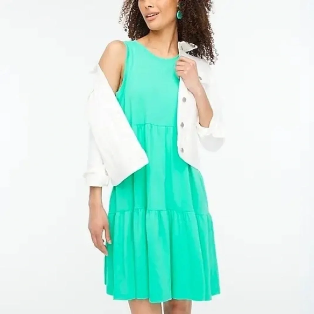 J crew Sleeveless Green Dress